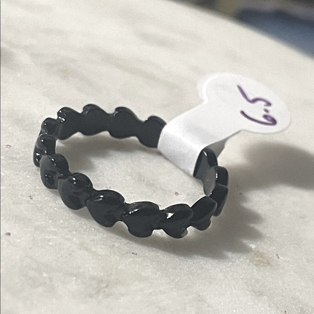 fashion ring gothic black 6.5